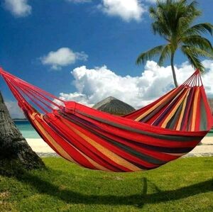 Camping Hammock Chair Bed Outdoor Hanging Swing Sleeping Garden Single